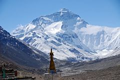04 Mount Everest North Face From Rongbuk Monastery Morning.jpg